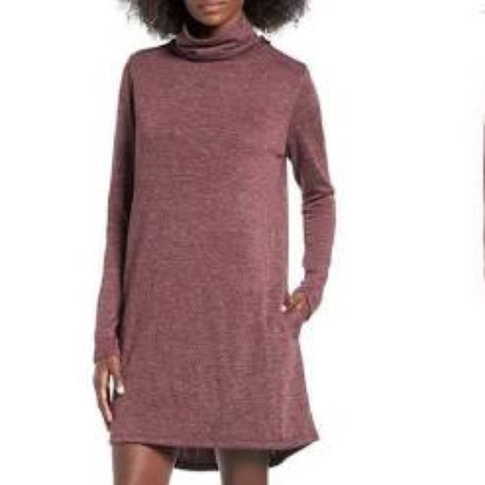 Leith Nordstrom Sweatshirt Dress Purple Sz M